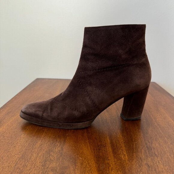 Escada Suede Brown Boots - Picture 4 of 12